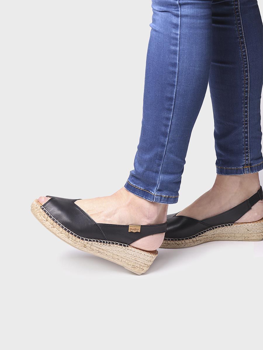 Alpargatas de cuero para mujer | BERNIA-P