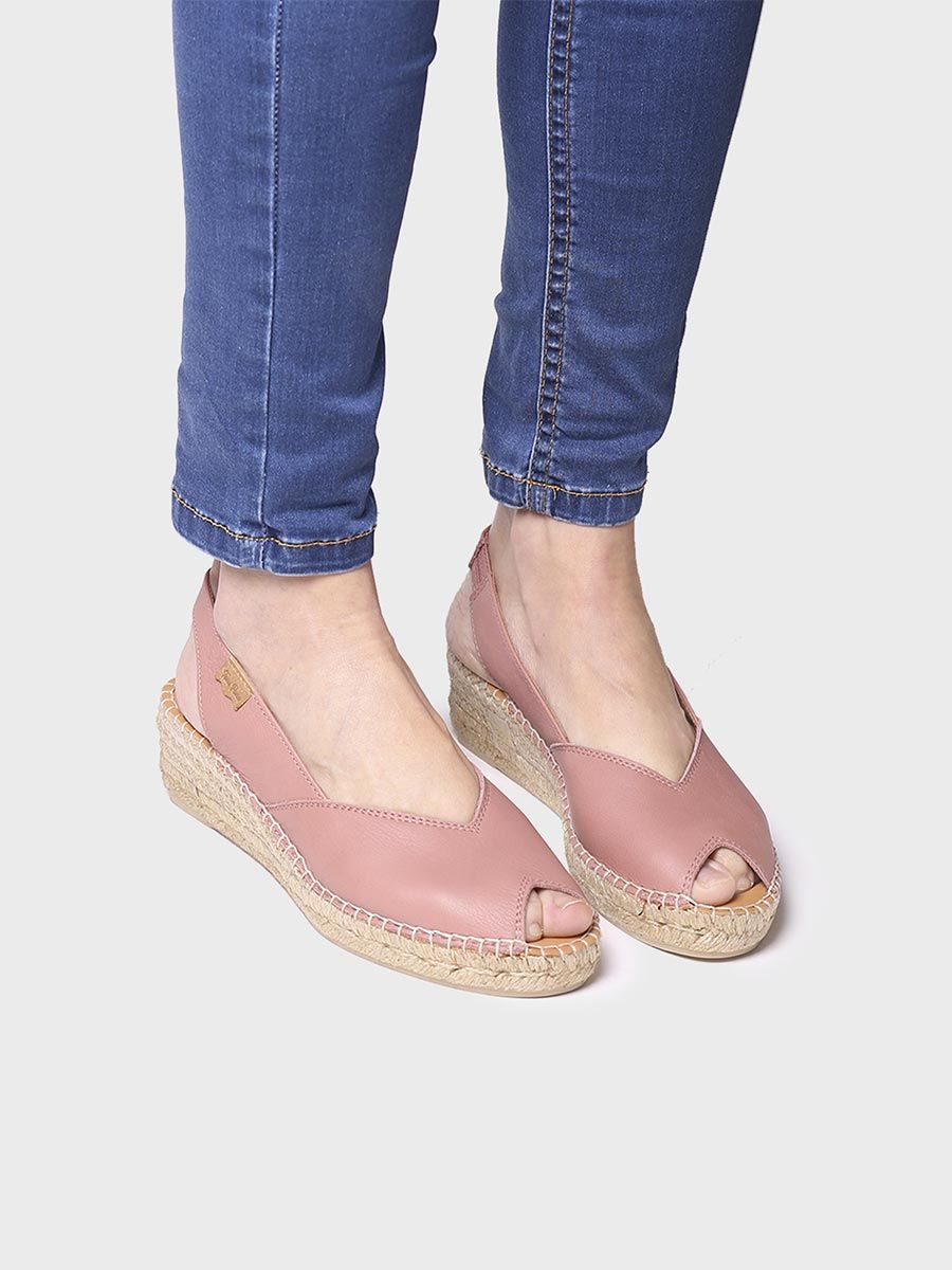 Alpargatas de cuero para mujer | BERNIA-P