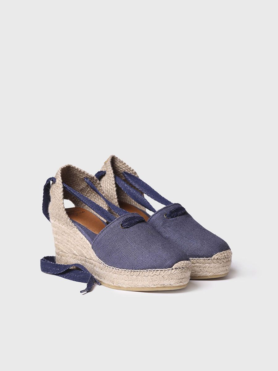 Alpargatas mujer con cordones | LISA-NT