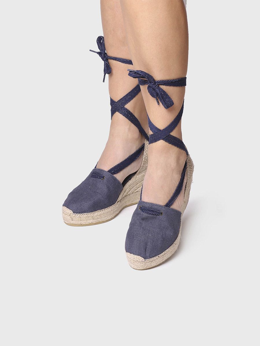Alpargatas mujer con cordones | LISA-NT