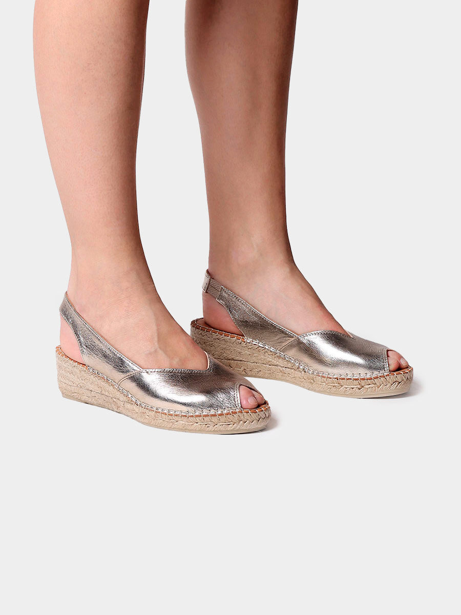 Alpargatas de cuero para mujer | BERNIA-P