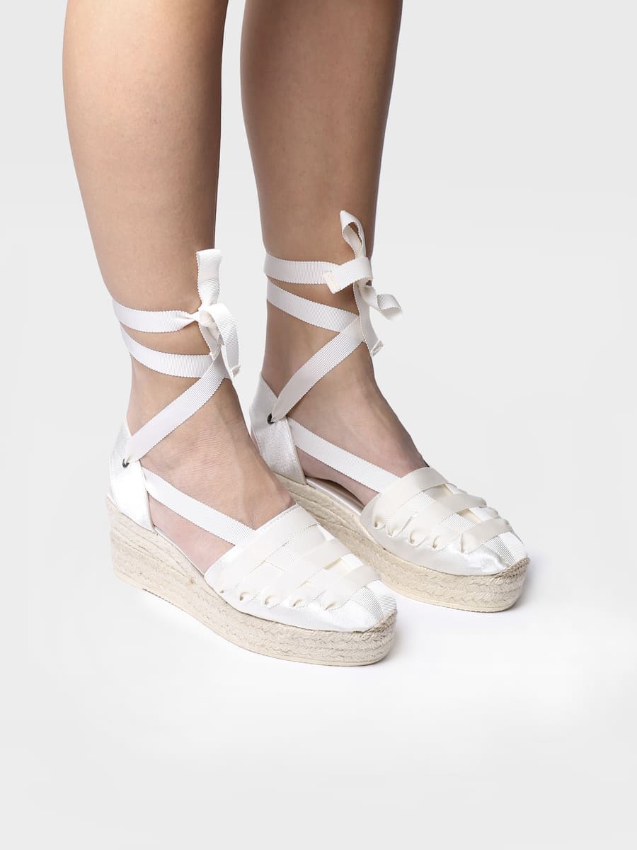 Alpargatas mujer con cordones | AMELIE