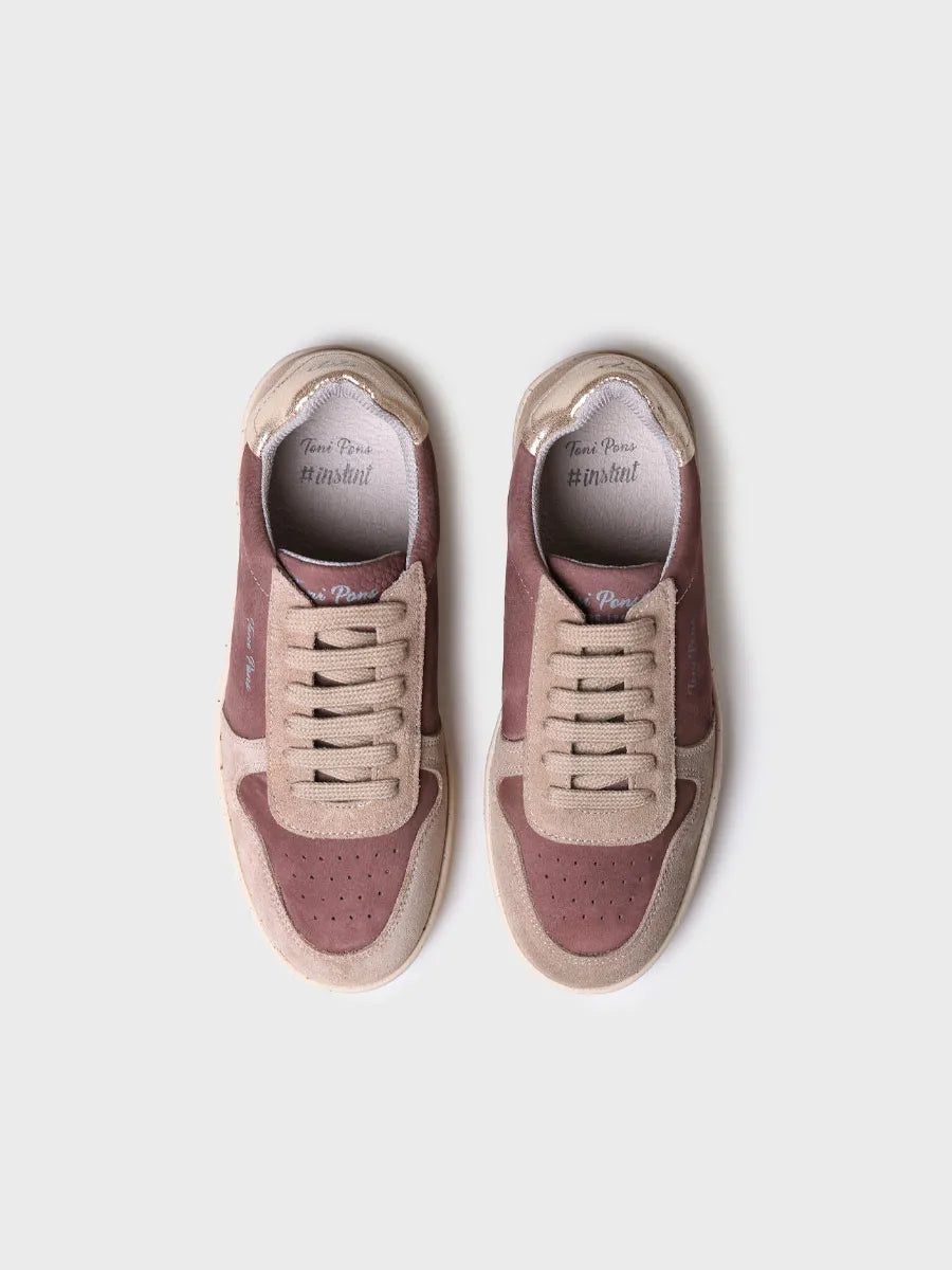 Sneaker para mujer en serraje | ATENEA