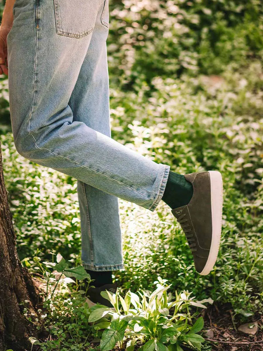 Tenis para hombre en piel con cordones | DALMAU
