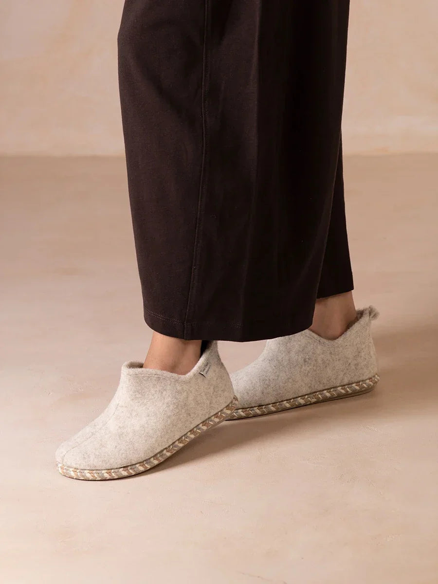 DUNA-FP - Slipper abotinada para mujer en fieltro