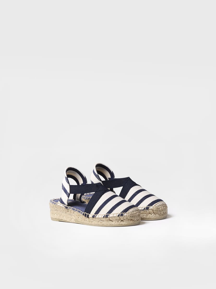 Sandalias cuña azul | EDITA-BR