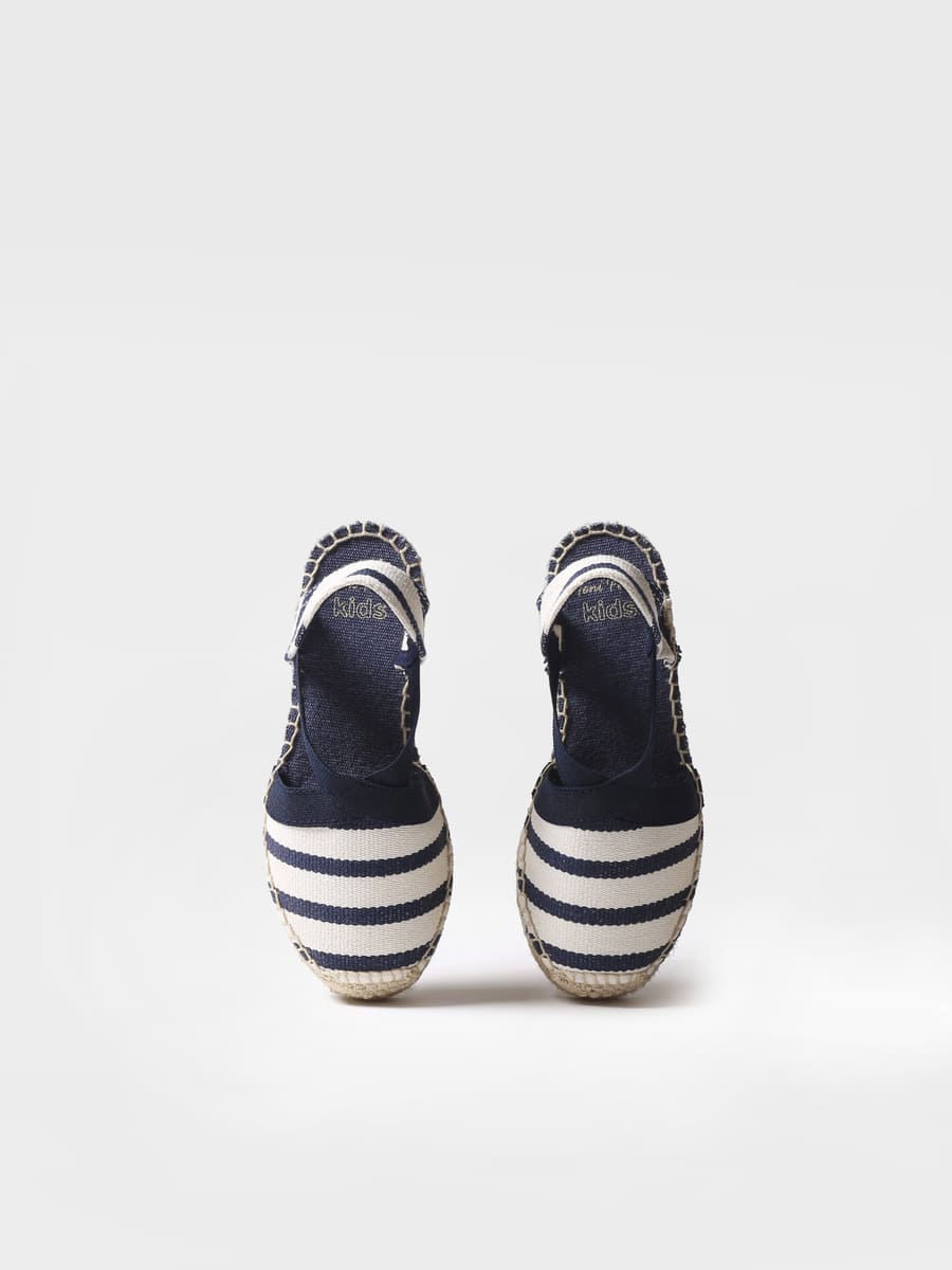 Sandalias cuña azul | EDITA-BR