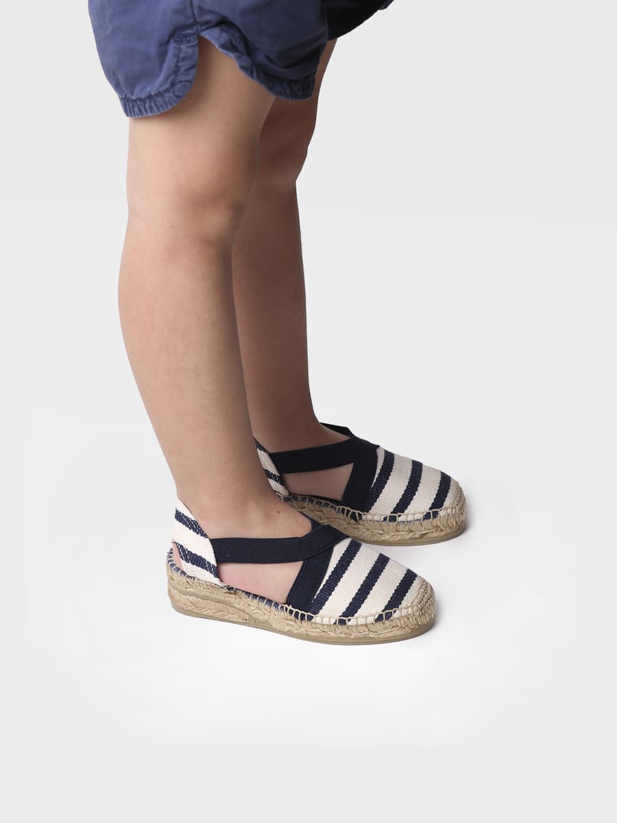 Sandalias cuña azul | EDITA-BR