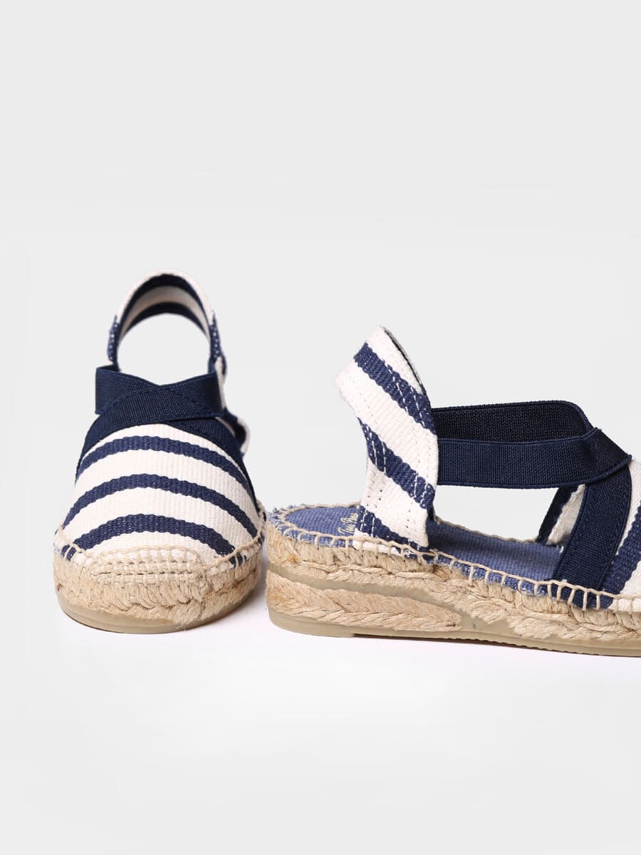 Sandalias cuña azul | EDITA-BR