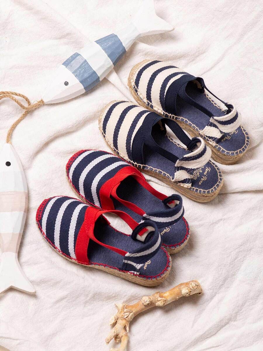 Sandalias cuña azul | EDITA-BR