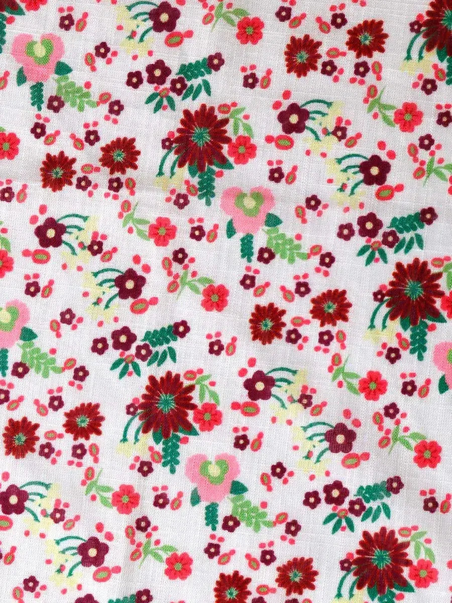 Fular de algodón estampado multicolor | FABIOLA