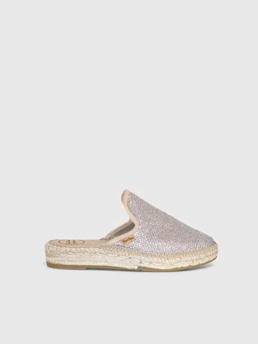Mule tipo alpargata para mujer con acabado brillante | JUNE-S