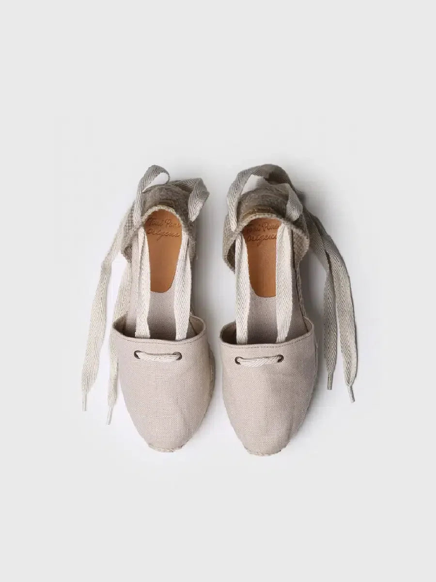 Alpargatas mujer con cordones | LISA-NT