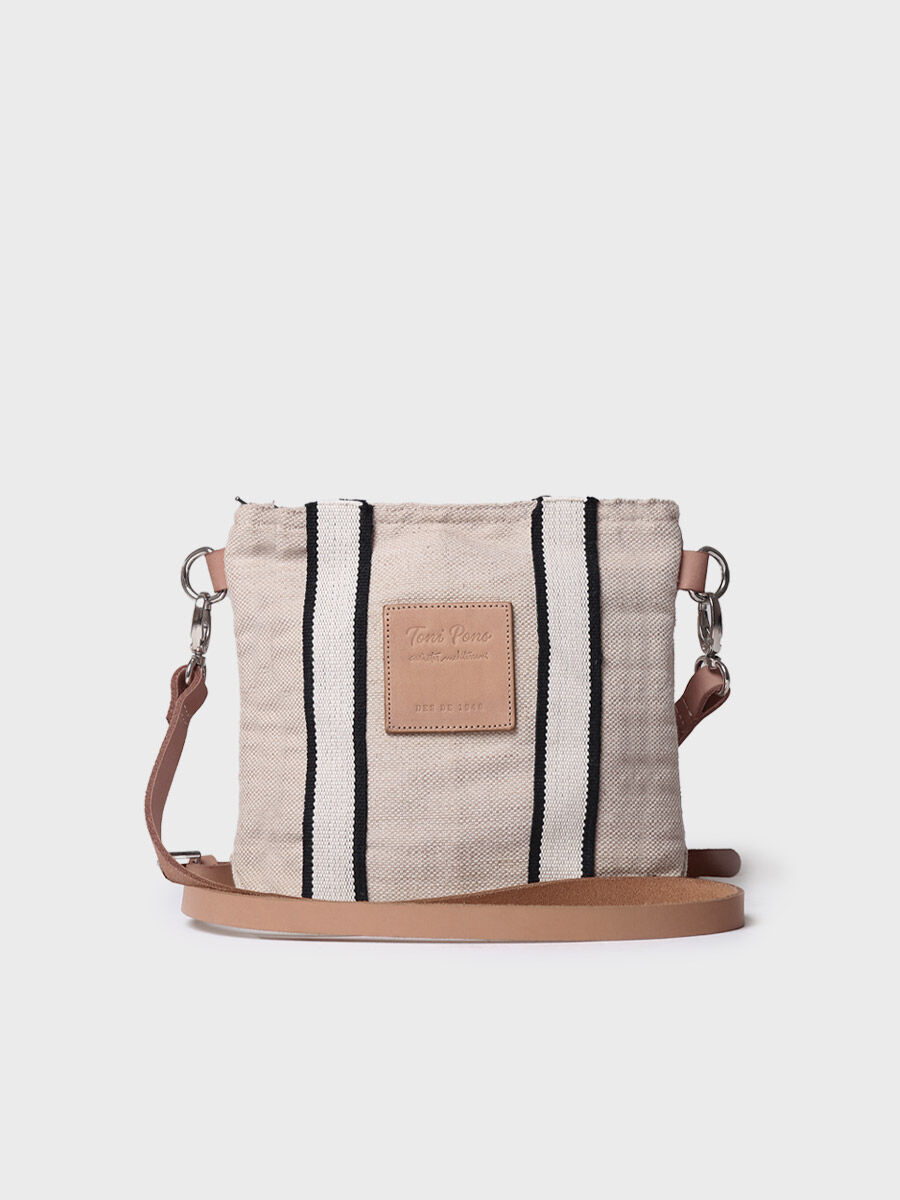 Bolso shopper en yute y algodón | LENA
