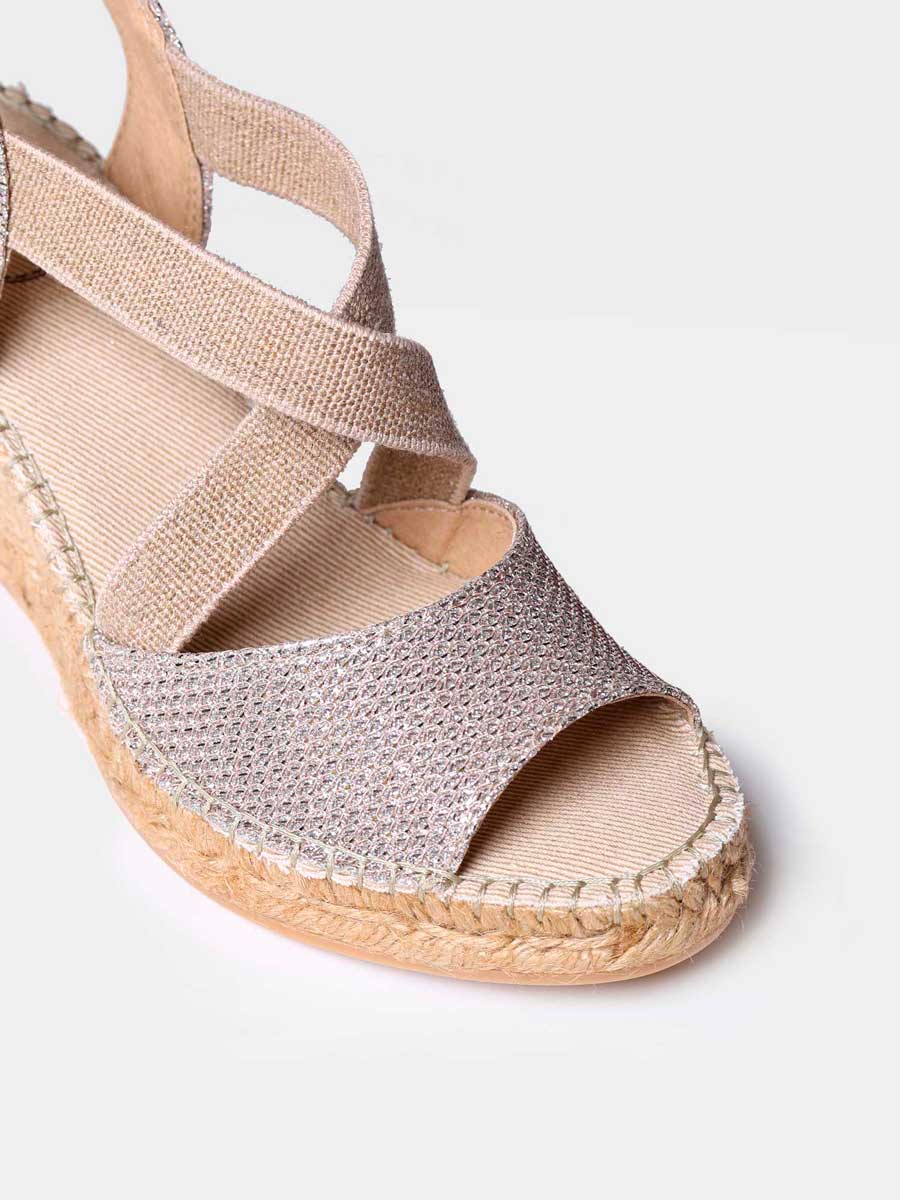 Sandalias de yute para mujer - cuña destalonadas | SOL-S