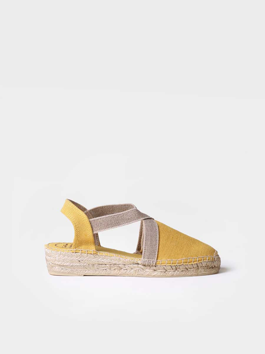 Sandalias cuña destalonadas
