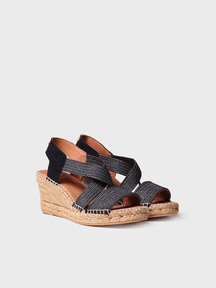 Alpargata abierta con plataforma