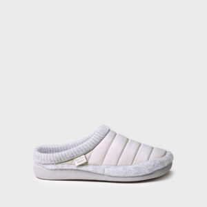 Zapatilla tipo zueco para mujer en tejido acolchado y fieltro | MORA-TK - Thumbnail Image 2