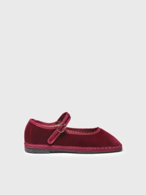 Mary Jane para mujer en terciopelo negro | CLOE