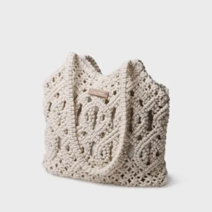 Bolso en macramé con bolsillo | MARISSA - Thumbnail Image 2