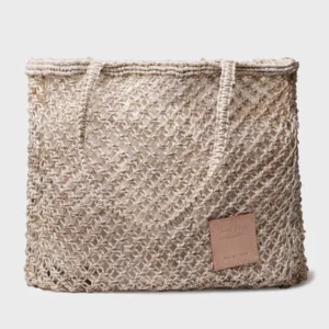 Bolso shopper de mujer en trenza de yute | GANGES - Thumbnail Image 2