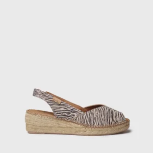 Alpargatas de cuña de mujer en piel animal print | BERNIA-ZB - Thumbnail Image 1