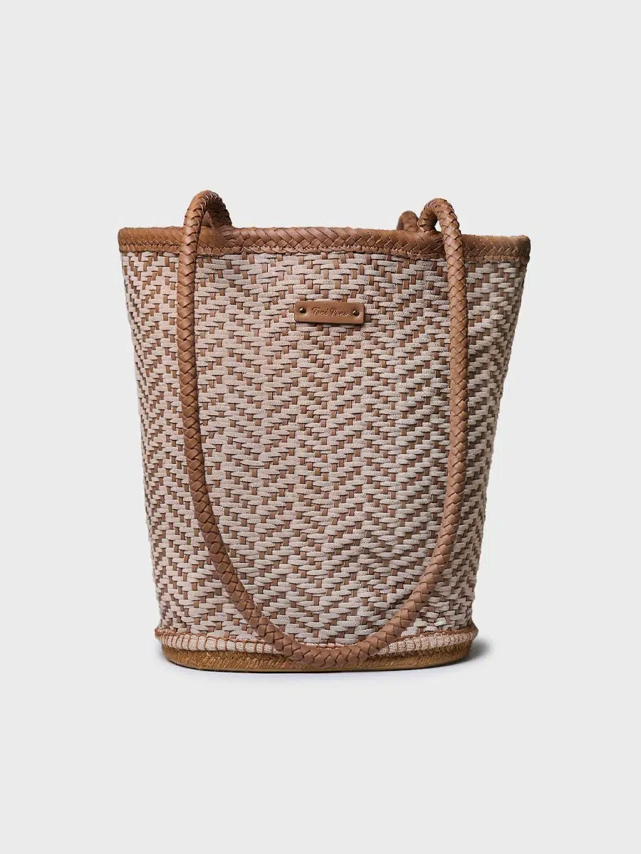 Bolso en piel trenzada para mujer | BEGUR80 - Imagen 1
